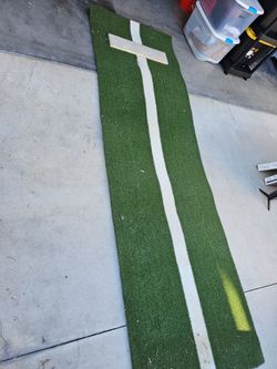 Softball pitching mat
