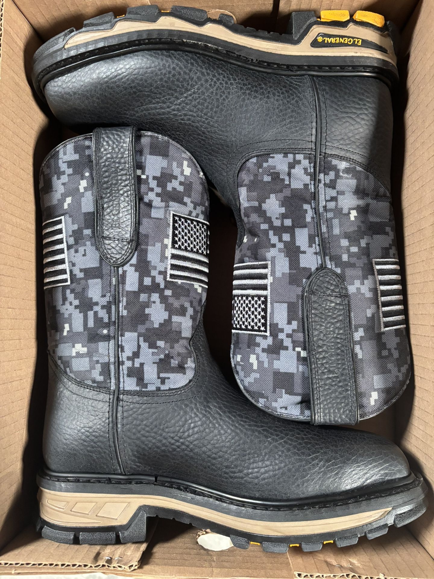 El General Steel Toe Work Boots Size 6-11