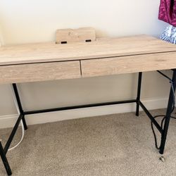 Desk W 2 Drawers And Outlets
