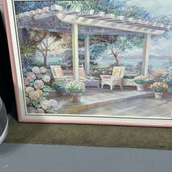 The Grapevine Painting On Canvas Signed 