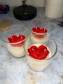 Luxury Rose Candle – Handmade – 14 oz – Cherry & Vanilla