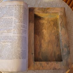 1766 French Book With Secret Compartment - Includes CERTIFICATE OF AUTHENTICITY 