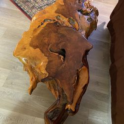 Burl Wood Coffee Table