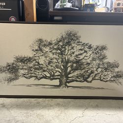 Oak Tree Painting, Linen Canvas | Kirkland Home Art, Decor | Living Room Statement Piece