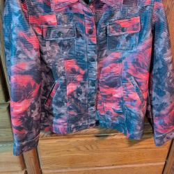 Colorful Patterned Women's Jacket Medium 