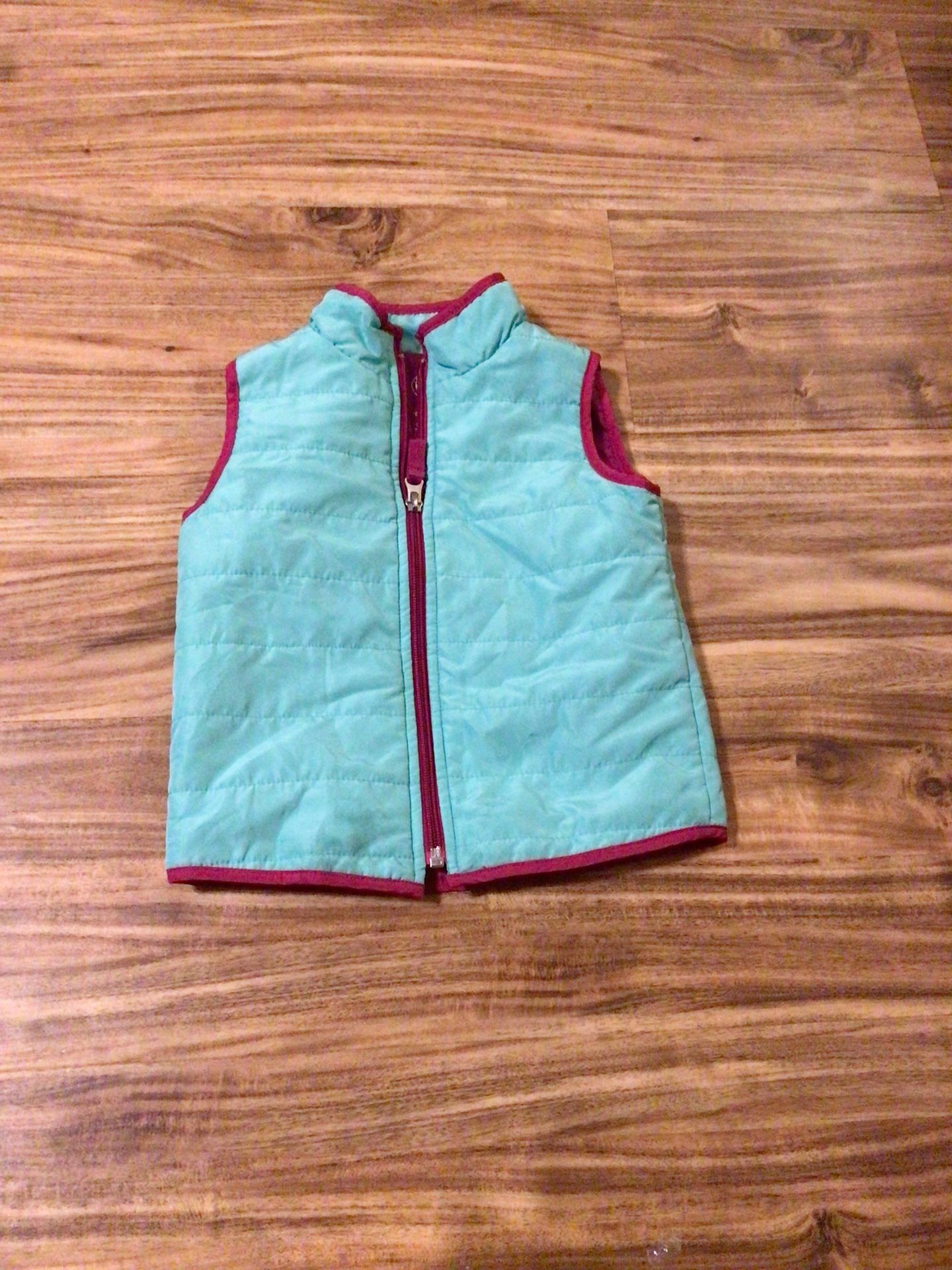 Girls by J Khaki puffer vest outerwear toddler 2T