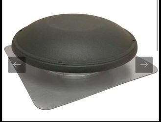 Master Flow1500 CFM Shingle Match Weathered Wood Power Roof Mount Attic Fan