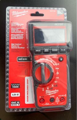 Milwaukee 2217-20 Digital Multimeter TRMS Lo-Z 600V AC/DC CAT III Brand New