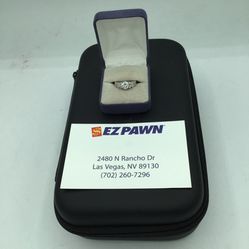 14kt Diamond Engagement Ring (size 6)