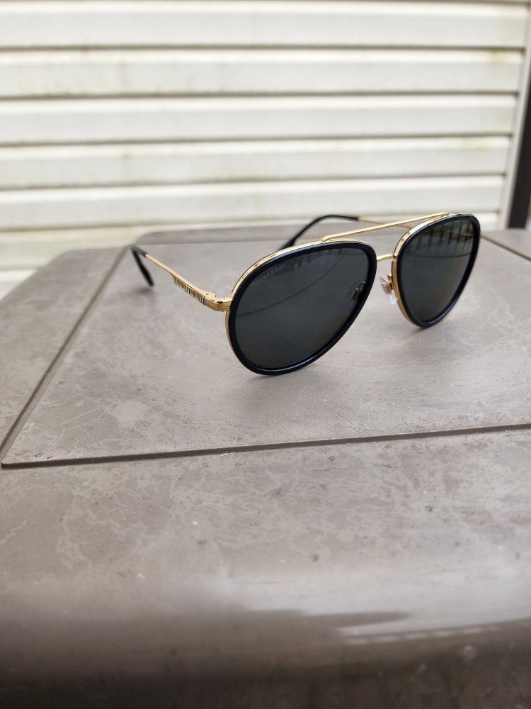 Burberry Unisex Aviator Sunglasses 