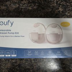 eufy Heated Wearable Breast Pump E20 Hands-Free Optimized Rhythm 3 Heat Levels