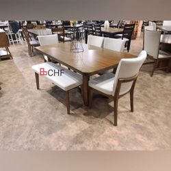 Modern 6 Piece Dining Table Set // Limited Time Offer 