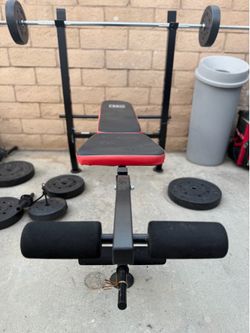 Bench press and weight like new