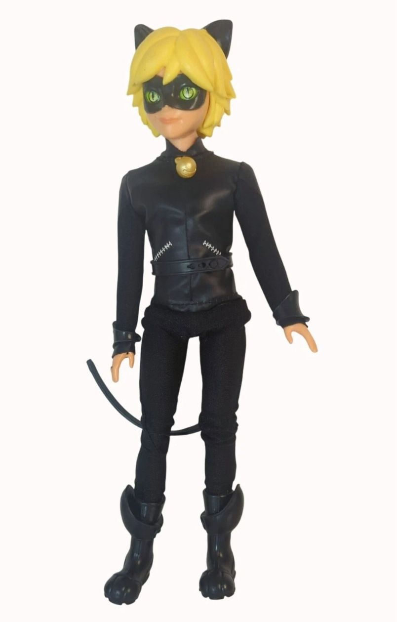 Zag Miraculous Ladybug Cat Noir & Kwami Plagg Bendable Fashion Doll Poseable 10” A8