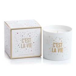 Porcelain Candle Jar - C'est la Vie