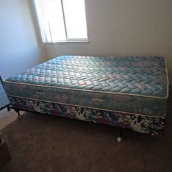 Queen size bed with Box And Frame