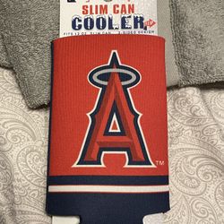 Los Angeles Angels Slim Can 12oz Cooler Coozie Koozie Brand New