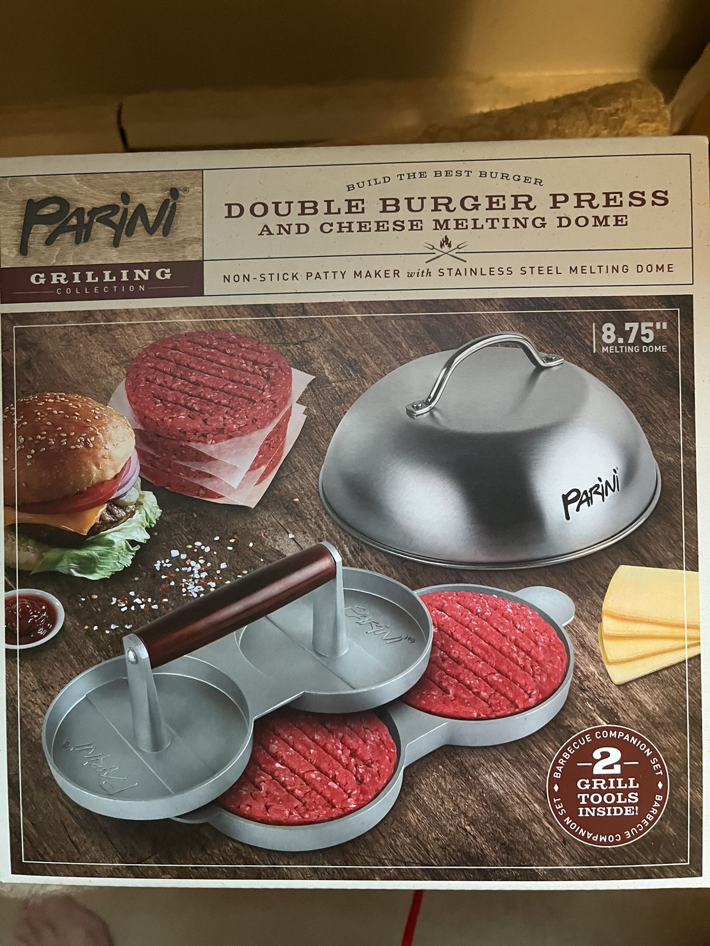 Parini Double Burger Press *new in box*