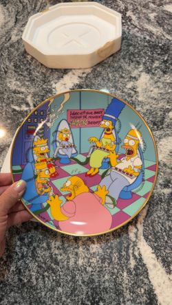Franklin Mint 1992 The Simpsons “Family Therapy”  Limited Edition Collector Plate