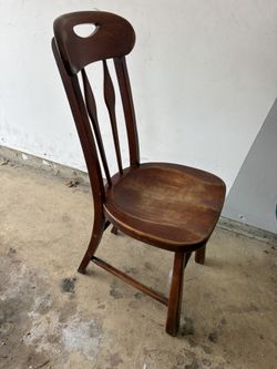 Antique Straightback Wooden Chair
