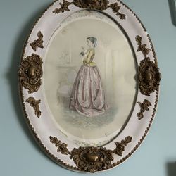 Antique Framed Victorian Lady