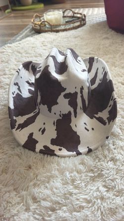Cow Print Cowboy Hat