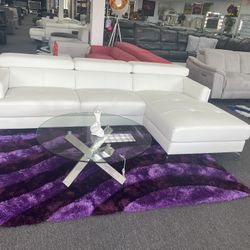 Gorgeous Modern Sofa Chaise In Stock Left Or Right Side Black White Red And Grey 