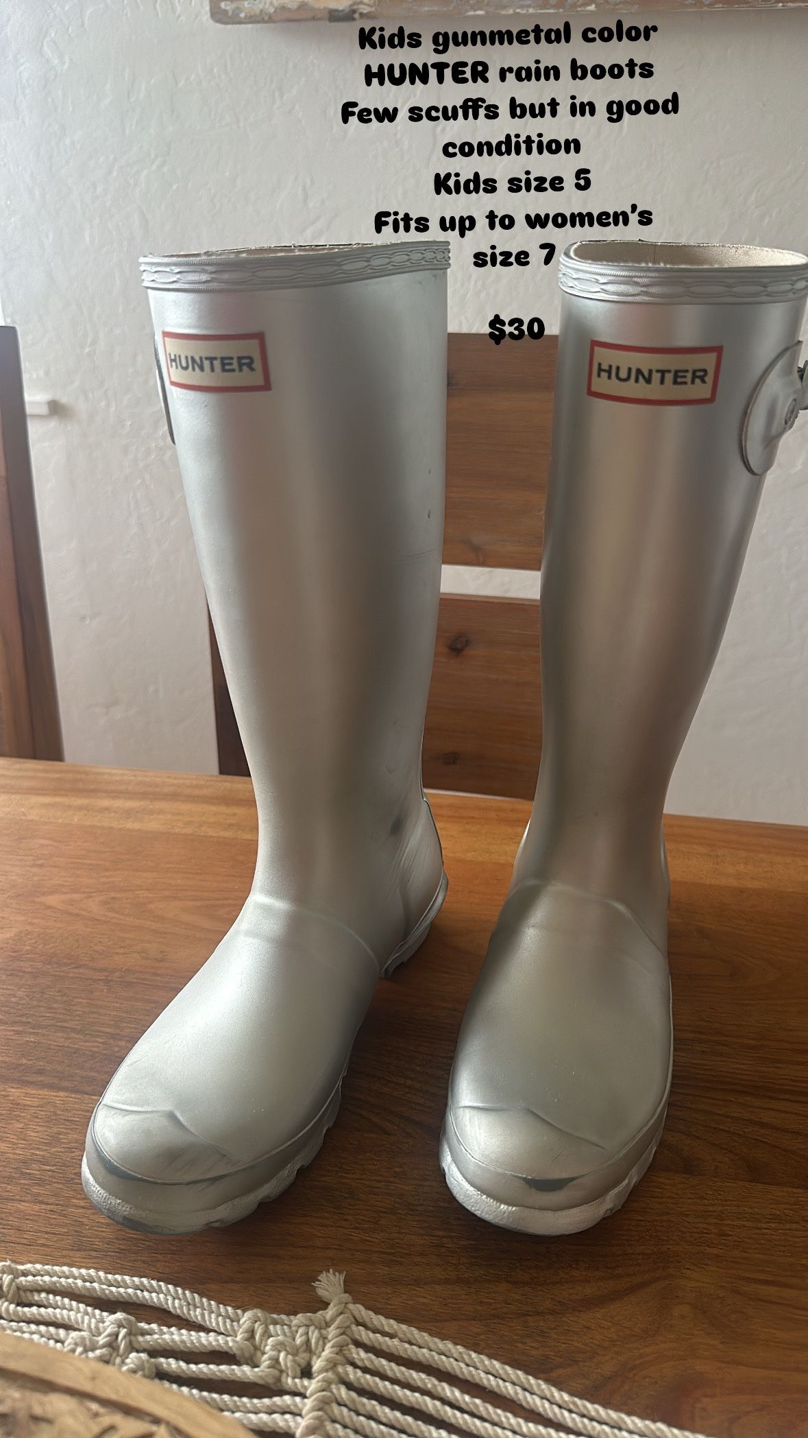 Hunter rain boots