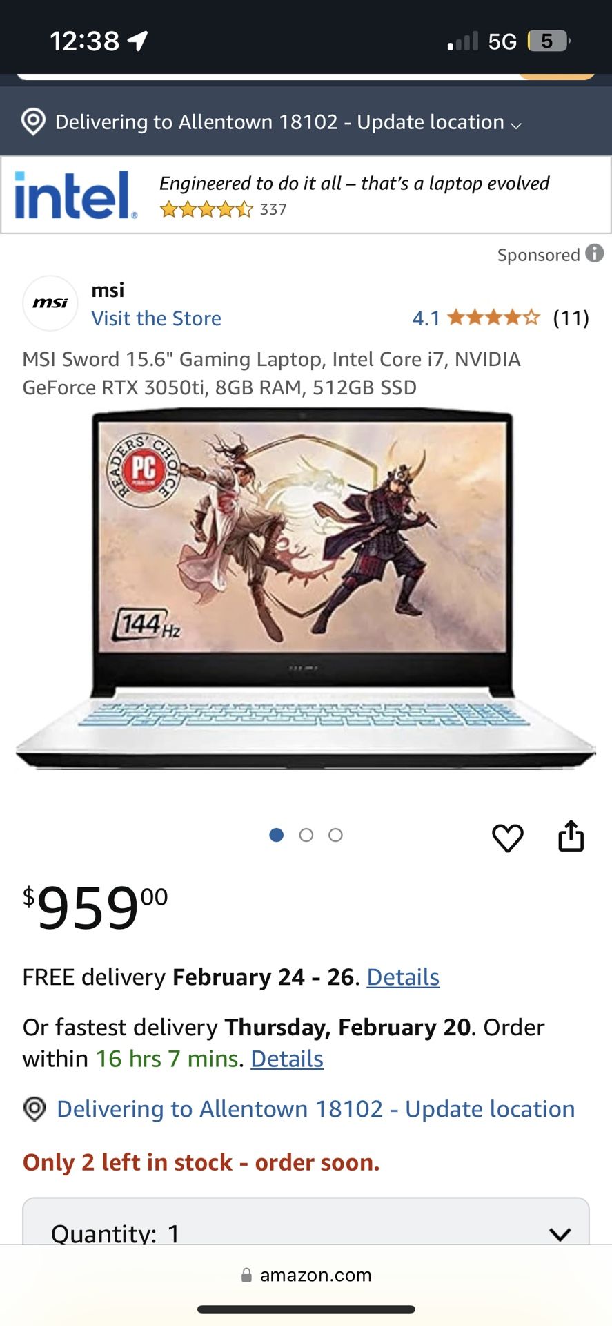 Gameing Laptop