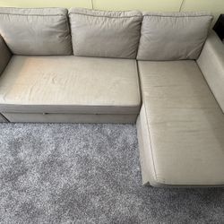 Selling IKEA Sleeper Chaise Sofa With Storage 