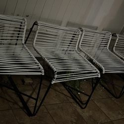 5 Low Back Spaghetti Chairs