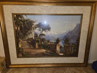 Lodge on Lake Como by Carl Frederic Aagaard 42.5" x 55"