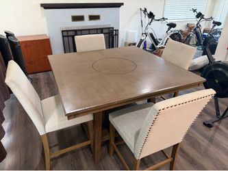 Four top bistro table and chairs