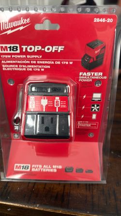 Milwaukee M-18 top-off power supply