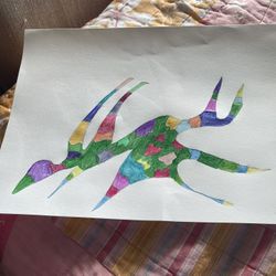 Crazy Abstract Drawing Unique New Colored Pencil 