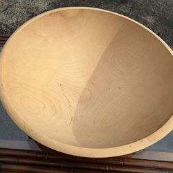 Vintage Hand Turned Wood Bowl