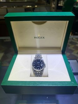 Rolex Datejust 36mm – Ref. 16234 – Factory Black Diamond Dial