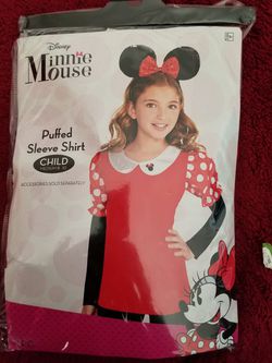 Minnie mouse costume pieces girls 8-10