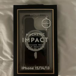 Clear/Black Magnetic iphone Case 