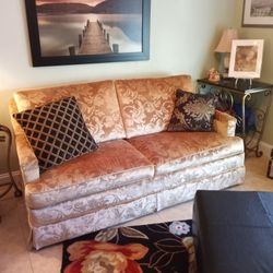 Sleepersofa Queensize Brocade Fabric