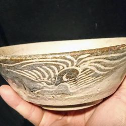 Ancient Ming Dynasty Clay Pottery Bowl 