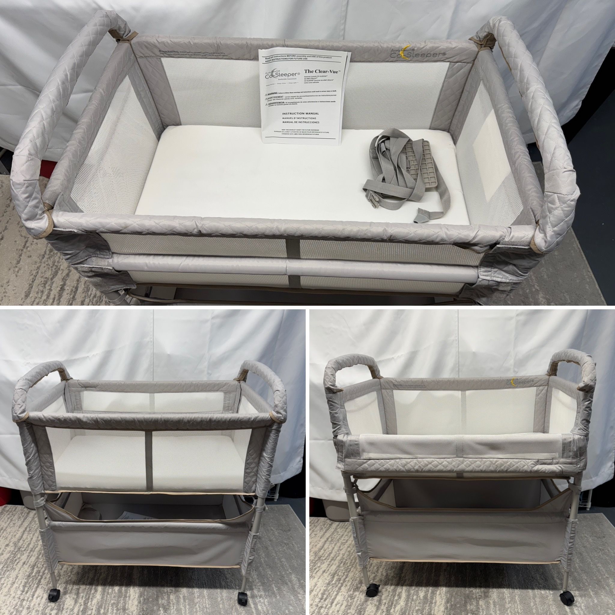 Arm's Reach Clear Vue Co Sleeper Bedside Bassinet