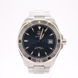 Tag Heuer Aquaracer Blue Dial Automatic Mens Watch Way2112