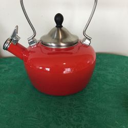 CHANTAL whistling tea kettle bright red