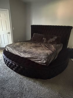 KING sized, suede bedroom set