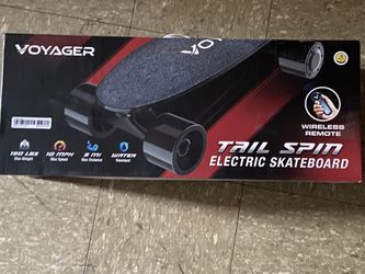 Trip Spin Electric Skateboard W/ Wireless Remote $50