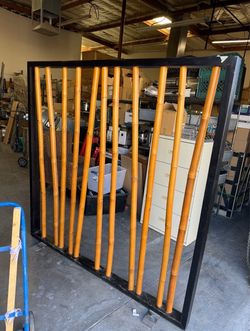 6.5 ft x 6.5ft bamboo room dividers (4 total)