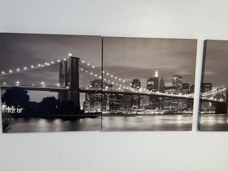 3 Piece City Wall Decor 