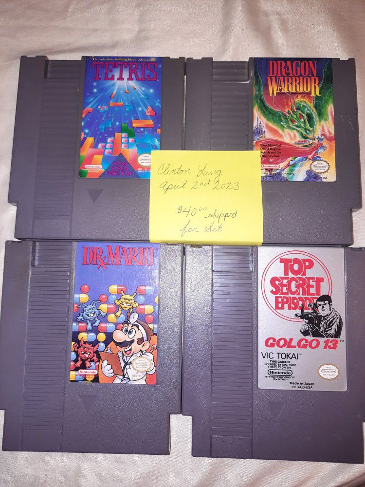 Nintendo Nes Game Lot Bundle Tested And Working
