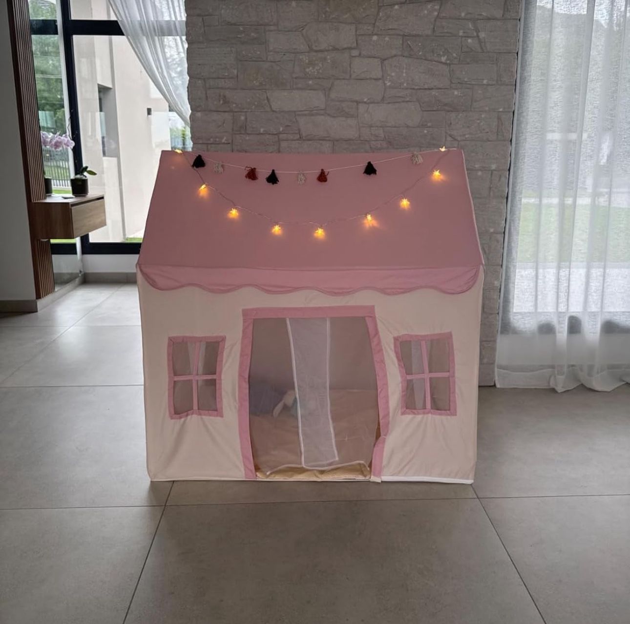 Large Kids Tent With Lights And Mat